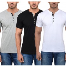 Aarbee Men's Cotton T-Shirts - Combo of 3